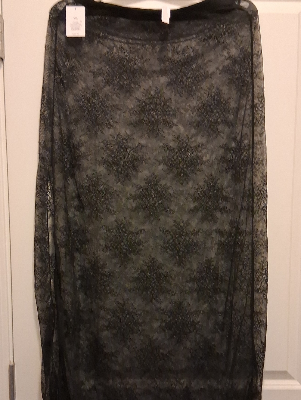 Auden Black Lace Overlay Skirt